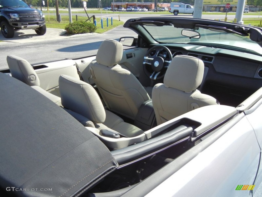 2011 Mustang V6 Convertible - Ingot Silver Metallic / Stone photo #12