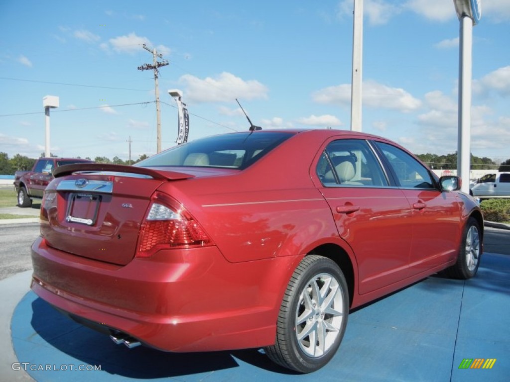 Red Candy Metallic 2012 Ford Fusion SEL Exterior Photo #62893922
