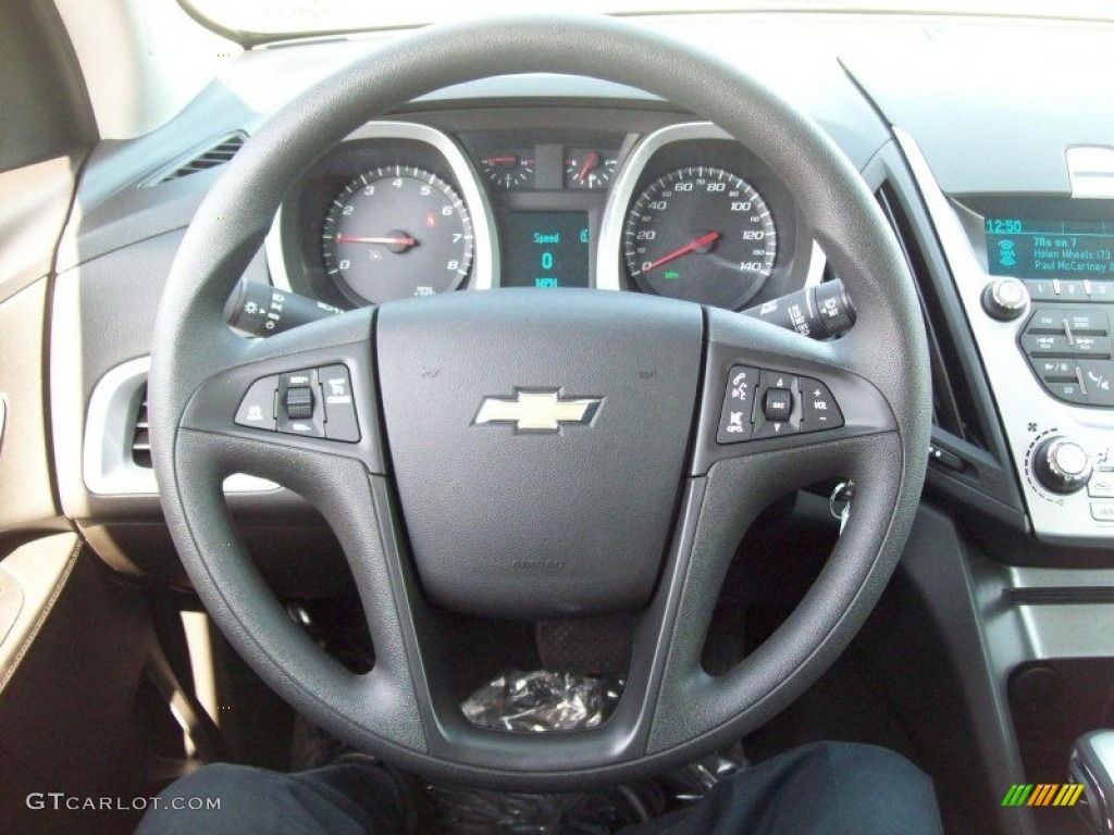 2012 Chevrolet Equinox LS Jet Black Steering Wheel Photo #62894515