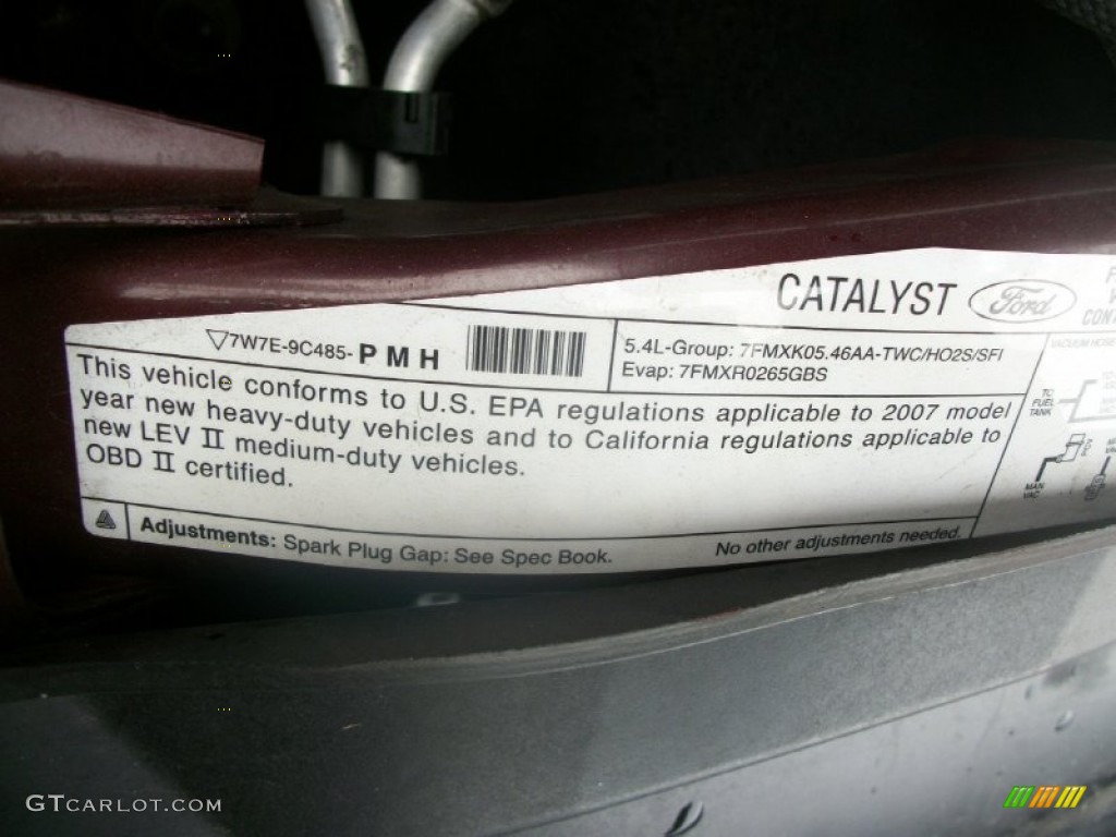 2007 Ford F250 Super Duty XLT SuperCab 4x4 Info Tag Photos
