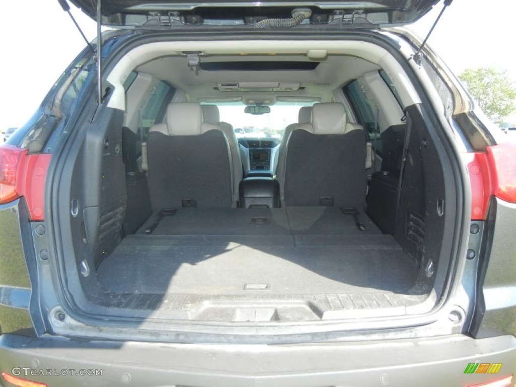 2009 Traverse LTZ - Silver Moss Metallic / Light Gray/Ebony photo #4