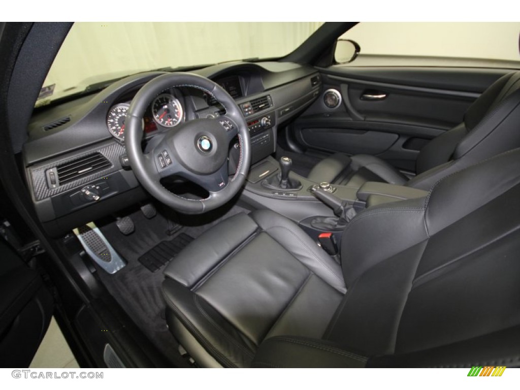 Black Novillo Leather Interior 2011 BMW M3 Coupe Photo #62896652