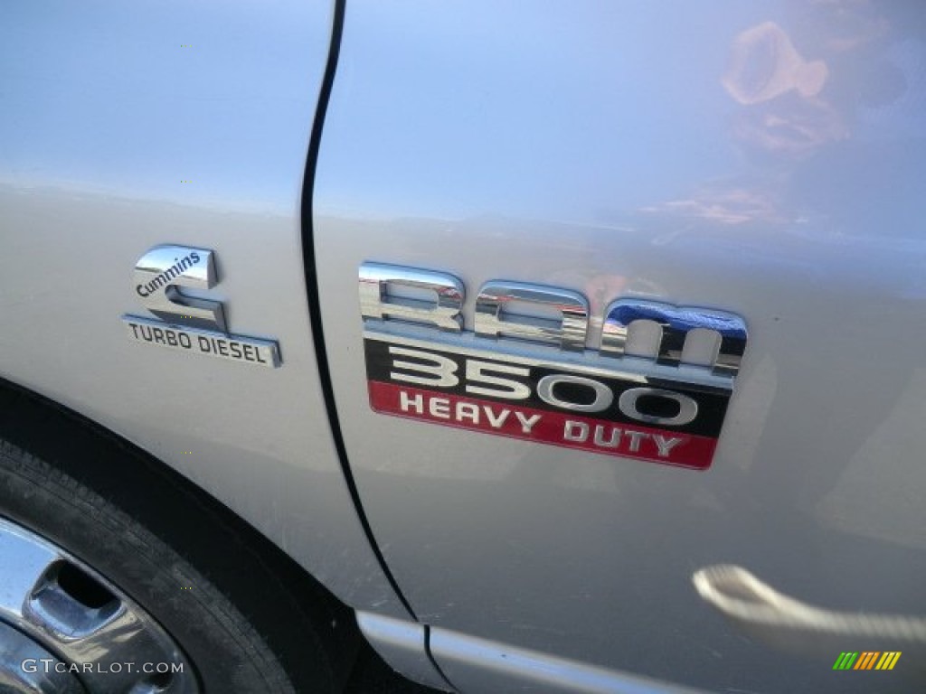 2008 Ram 3500 Big Horn Edition Quad Cab Dually - Bright Silver Metallic / Medium Slate Gray photo #8