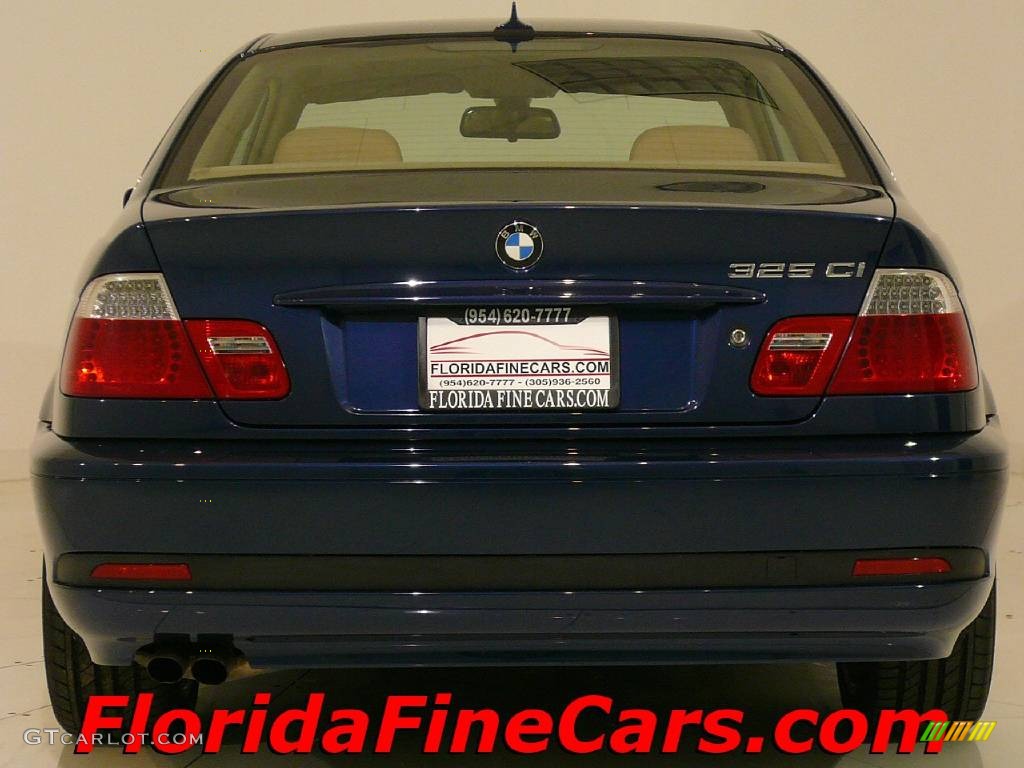 2004 3 Series 325i Coupe - Mystic Blue Metallic / Sand photo #6