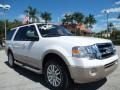 White Platinum Tri-Coat Metallic 2010 Ford Expedition Eddie Bauer