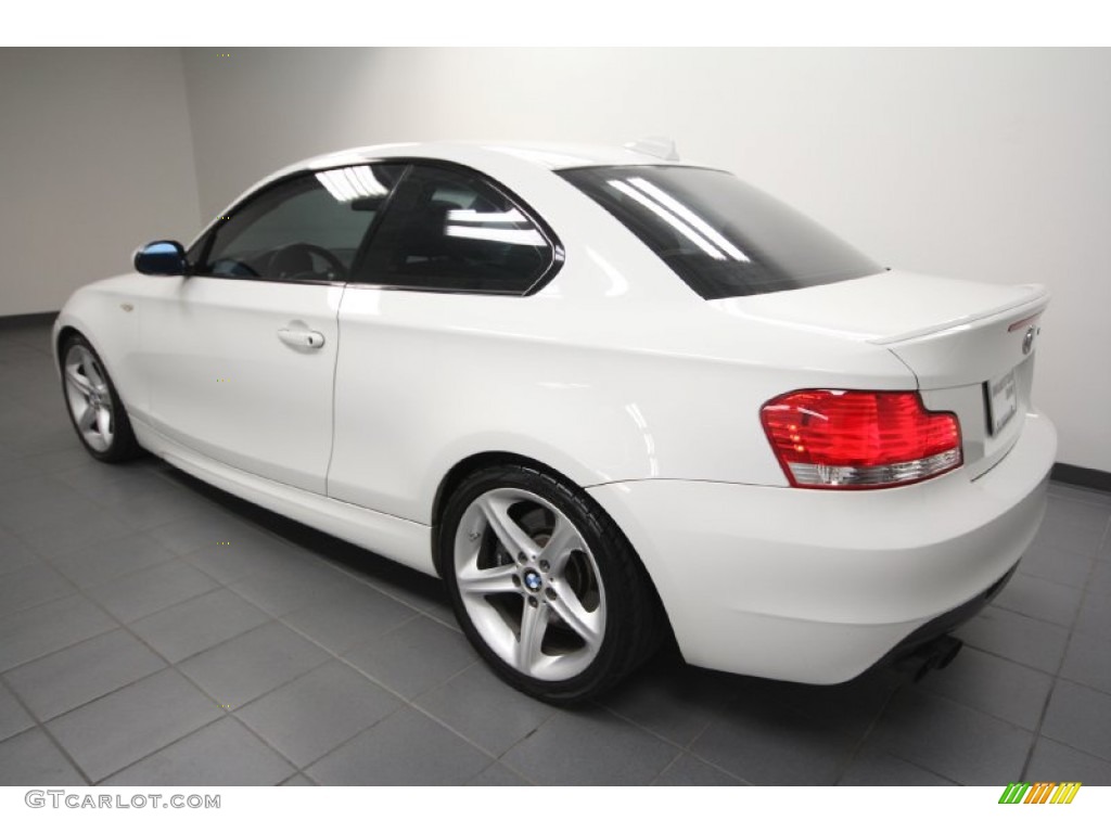 2008 1 Series 135i Coupe - Alpine White / Black photo #5