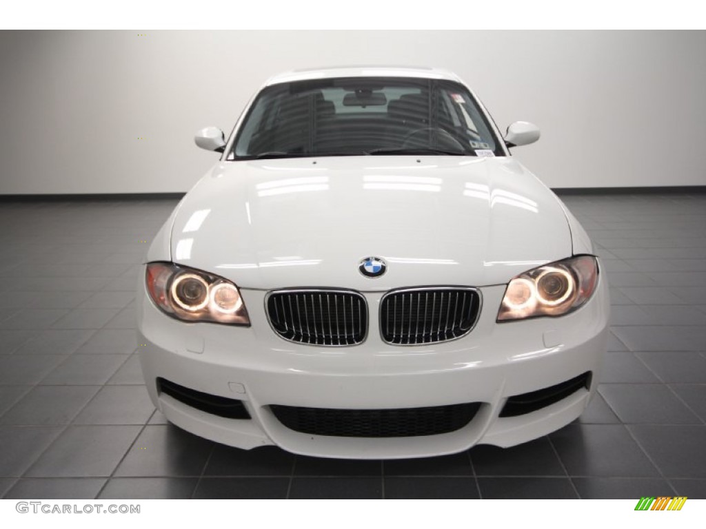 2008 1 Series 135i Coupe - Alpine White / Black photo #6