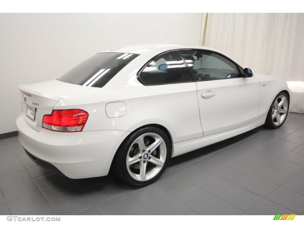 2008 1 Series 135i Coupe - Alpine White / Black photo #12