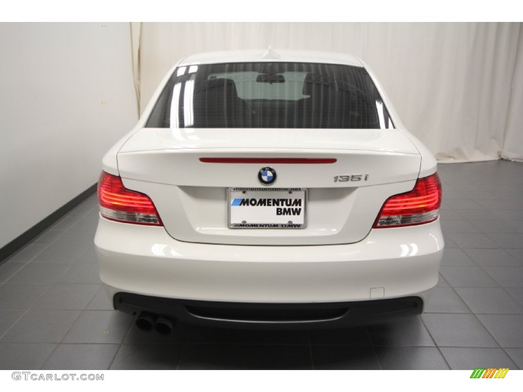 2008 1 Series 135i Coupe - Alpine White / Black photo #13