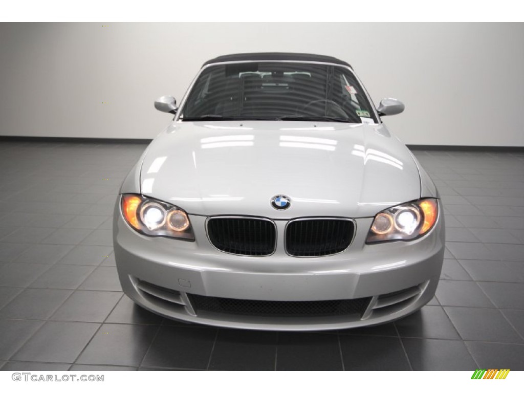 2008 1 Series 128i Convertible - Titanium Silver Metallic / Black photo #6