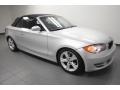 2008 Titanium Silver Metallic BMW 1 Series 128i Convertible  photo #9