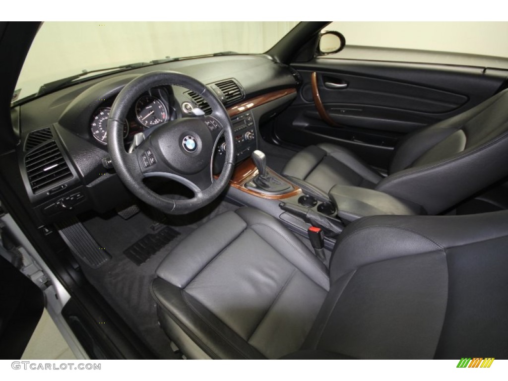 2008 1 Series 128i Convertible - Titanium Silver Metallic / Black photo #14