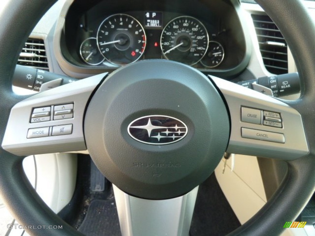 2011 Outback 2.5i Wagon - Steel Silver Metallic / Warm Ivory photo #13