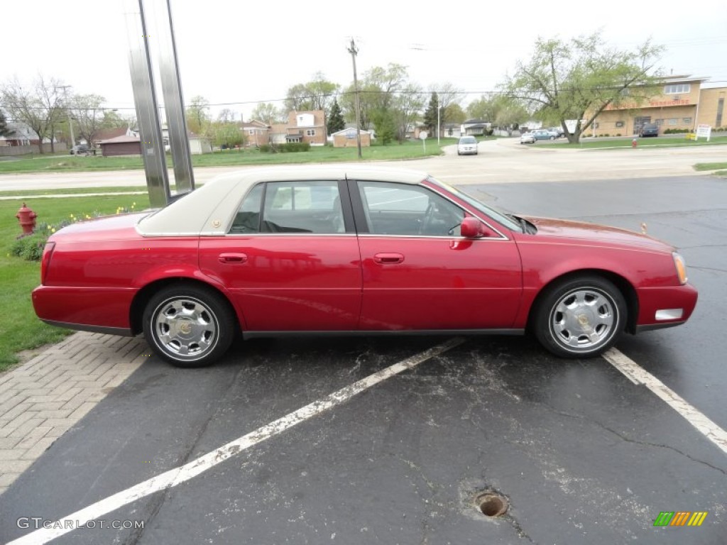 2001 DeVille Sedan - Crimson Pearl Red / Neutral Shale photo #8