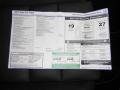  2012 Golf R 2 Door 4Motion Window Sticker