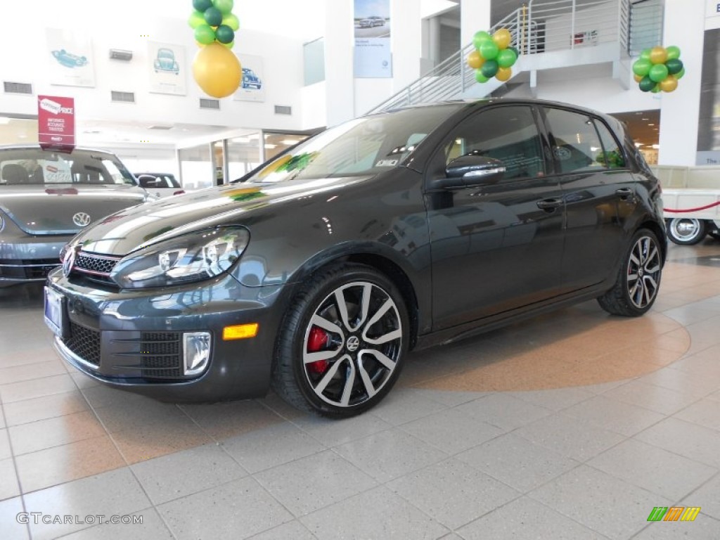 2012 GTI 4 Door Autobahn Edition - Carbon Steel Gray Metallic / Titan Black photo #3