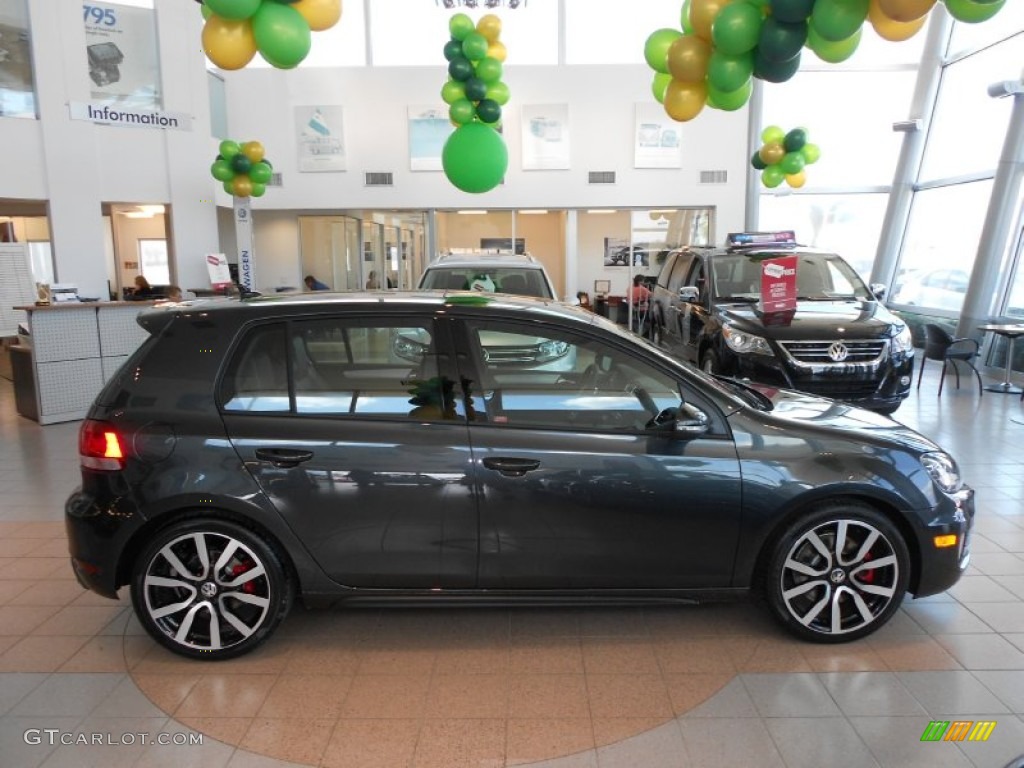 2012 GTI 4 Door Autobahn Edition - Carbon Steel Gray Metallic / Titan Black photo #8