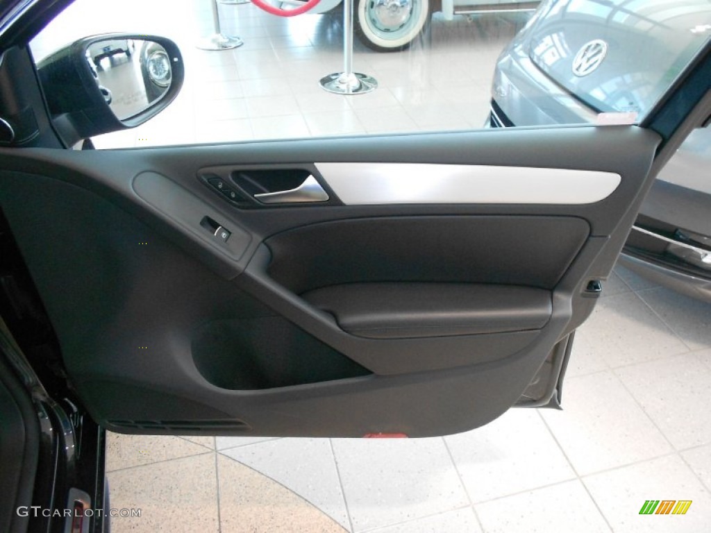 2012 Volkswagen GTI 4 Door Autobahn Edition Titan Black Door Panel Photo #62899870