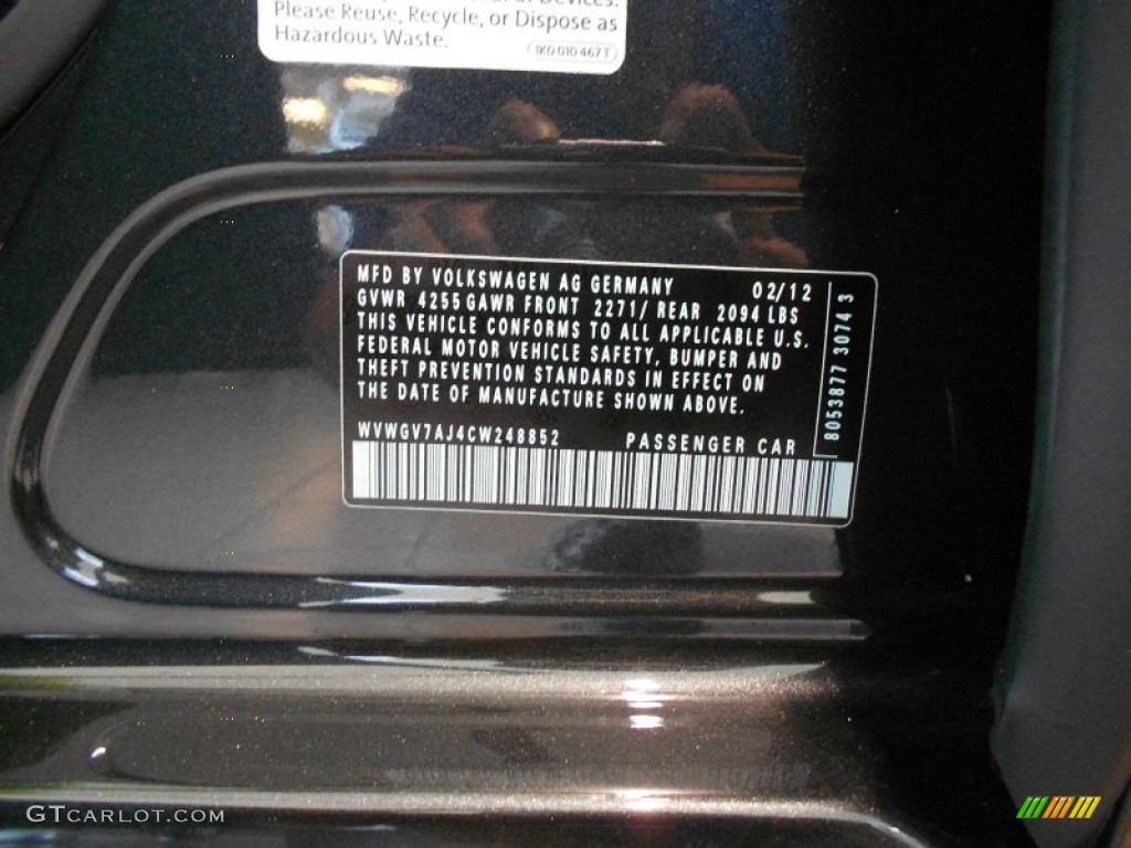 2012 GTI 4 Door Autobahn Edition - Carbon Steel Gray Metallic / Titan Black photo #24