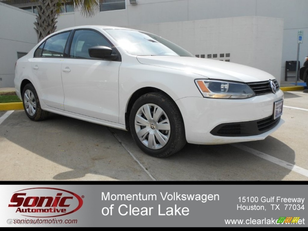 2012 Jetta S Sedan - Candy White / Titan Black photo #1