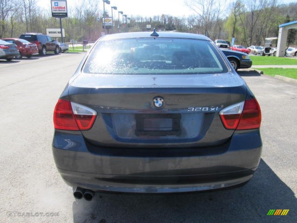 2008 3 Series 328xi Sedan - Sparkling Graphite Metallic / Black photo #3