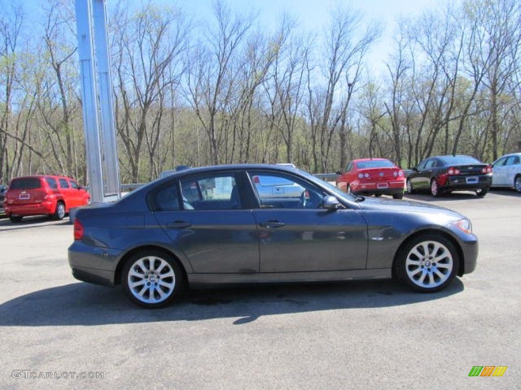 2008 3 Series 328xi Sedan - Sparkling Graphite Metallic / Black photo #4