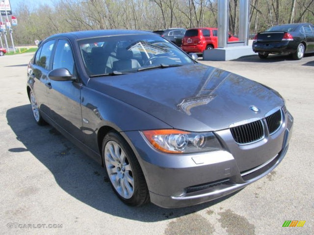 2008 3 Series 328xi Sedan - Sparkling Graphite Metallic / Black photo #5