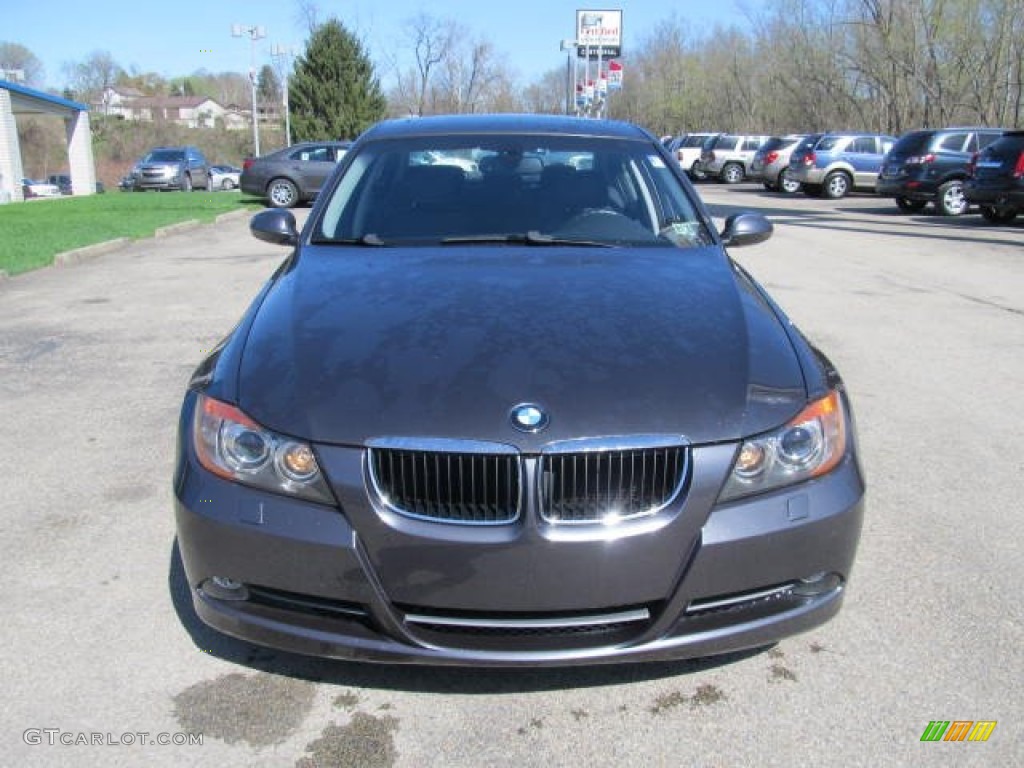 2008 3 Series 328xi Sedan - Sparkling Graphite Metallic / Black photo #6