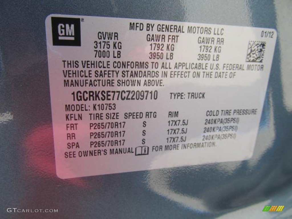 2012 Silverado 1500 LT Extended Cab 4x4 - Blue Granite Metallic / Light Titanium/Dark Titanium photo #14