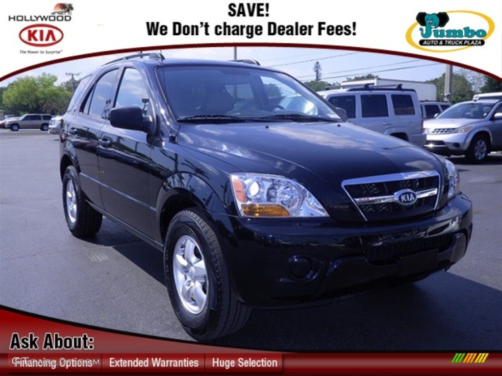 2009 Sorento LX - Ebony Black / Gray photo #1