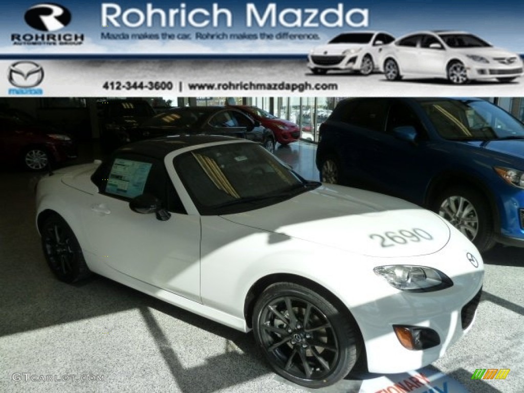 2012 MX-5 Miata Special Edition Hard Top Roadster - Crystal White Pearl Mica / Special Edition Black photo #1