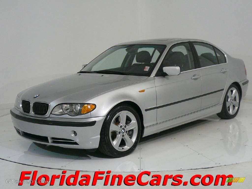 2004 3 Series 330i Sedan - Titanium Silver Metallic / Black photo #1