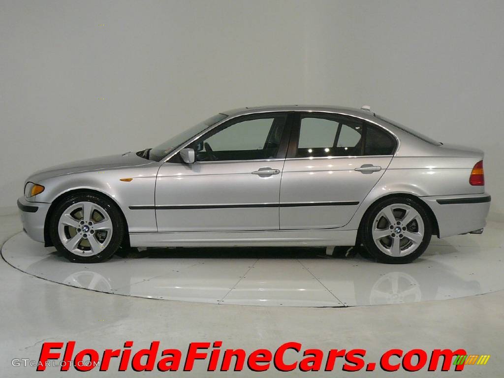 2004 3 Series 330i Sedan - Titanium Silver Metallic / Black photo #3