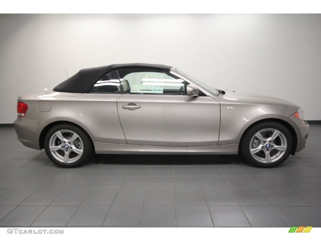2012 1 Series 128i Convertible - Cashmere Silver Metallic / Oyster photo #2