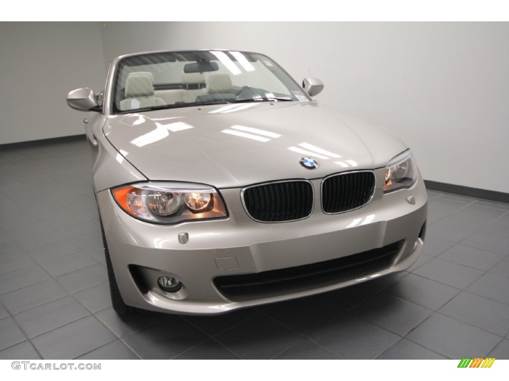 2012 1 Series 128i Convertible - Cashmere Silver Metallic / Oyster photo #5