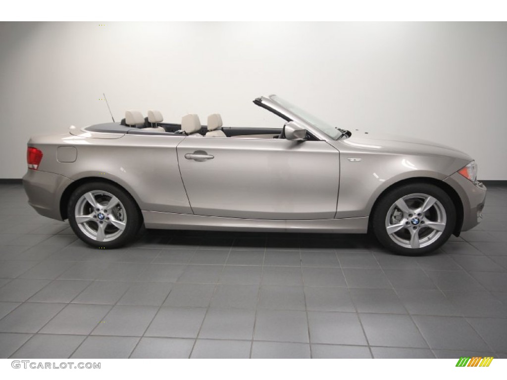 2012 1 Series 128i Convertible - Cashmere Silver Metallic / Oyster photo #6