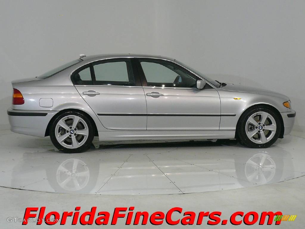 2004 3 Series 330i Sedan - Titanium Silver Metallic / Black photo #4