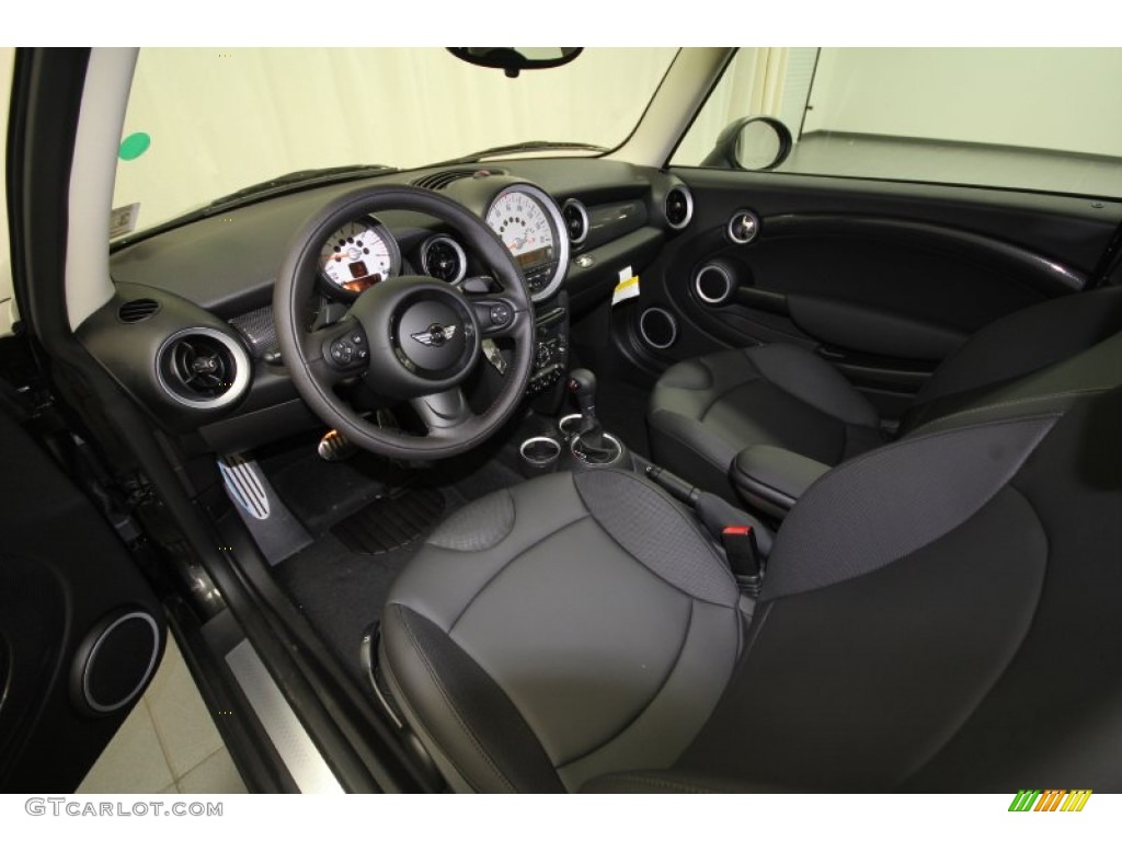Carbon Black Interior 2012 Mini Cooper S Hardtop Photo #62906198