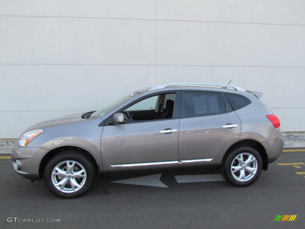 2011 Rogue SV AWD - Platinum Graphite / Black photo #4