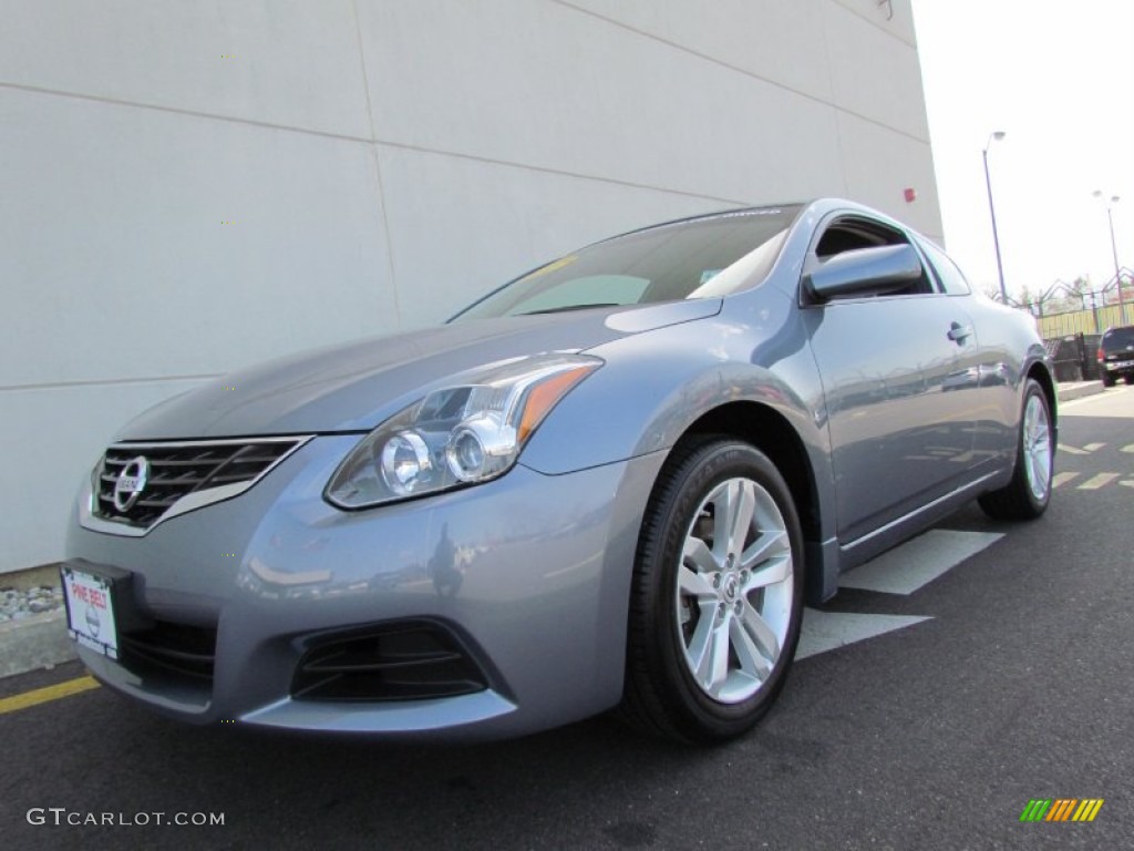 2010 Altima 2.5 S Coupe - Ocean Gray / Charcoal photo #1