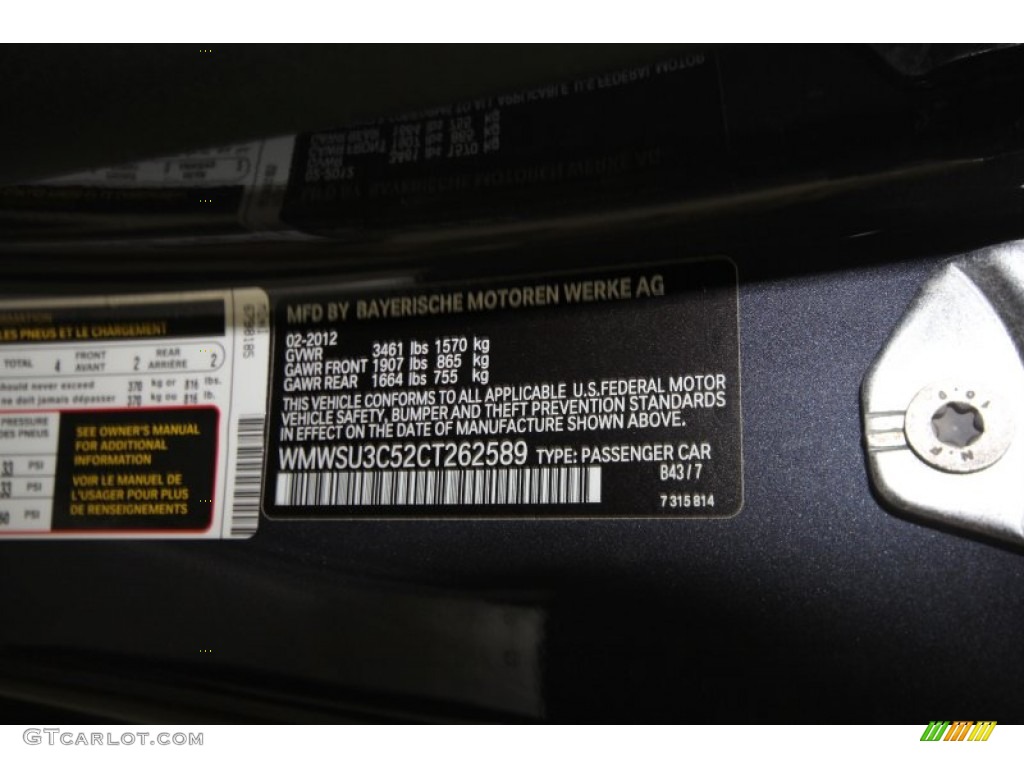 2012 Cooper Color Code B43 for Highclass Gray Metallic Photo #62906596