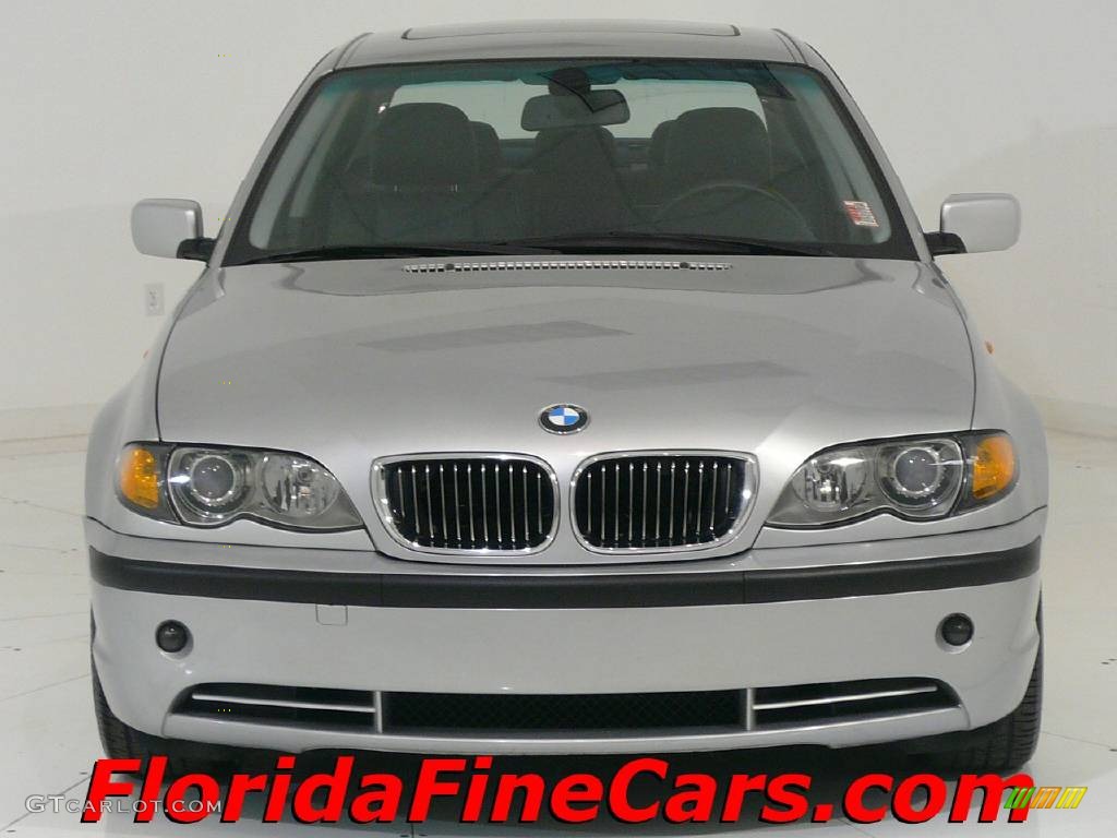 2004 3 Series 330i Sedan - Titanium Silver Metallic / Black photo #5