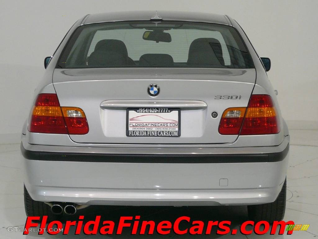 2004 3 Series 330i Sedan - Titanium Silver Metallic / Black photo #6