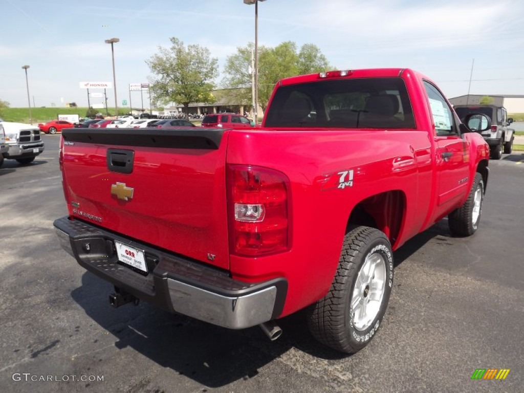 2012 Silverado 1500 LT Regular Cab 4x4 - Victory Red / Light Titanium/Dark Titanium photo #5