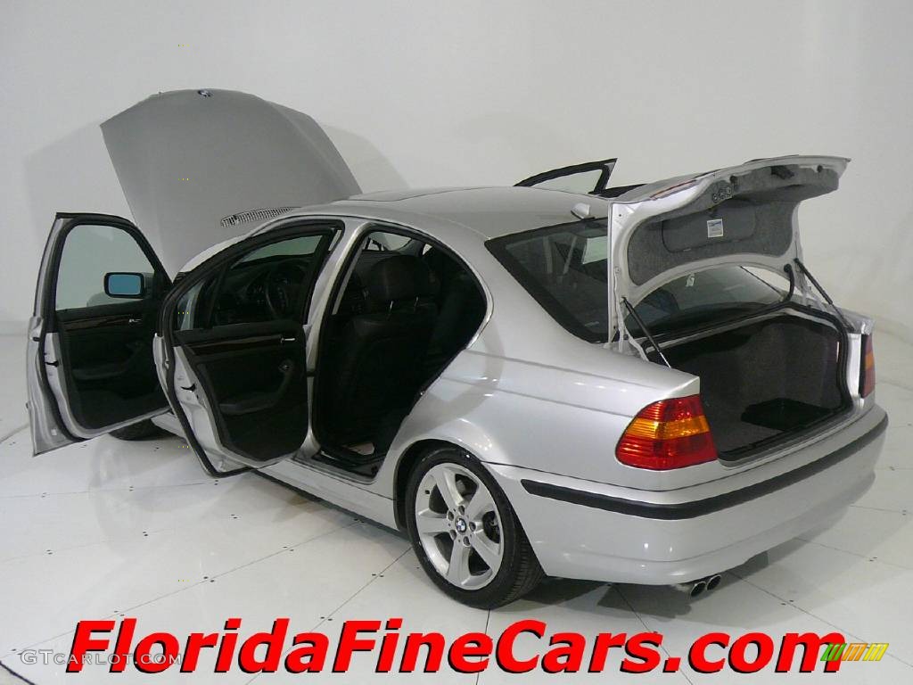 2004 3 Series 330i Sedan - Titanium Silver Metallic / Black photo #8