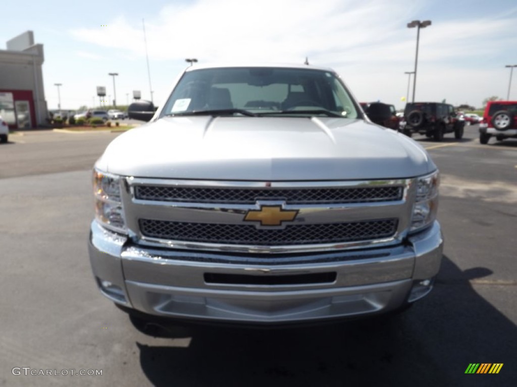 2012 Silverado 1500 LT Crew Cab - Silver Ice Metallic / Light Titanium/Dark Titanium photo #2