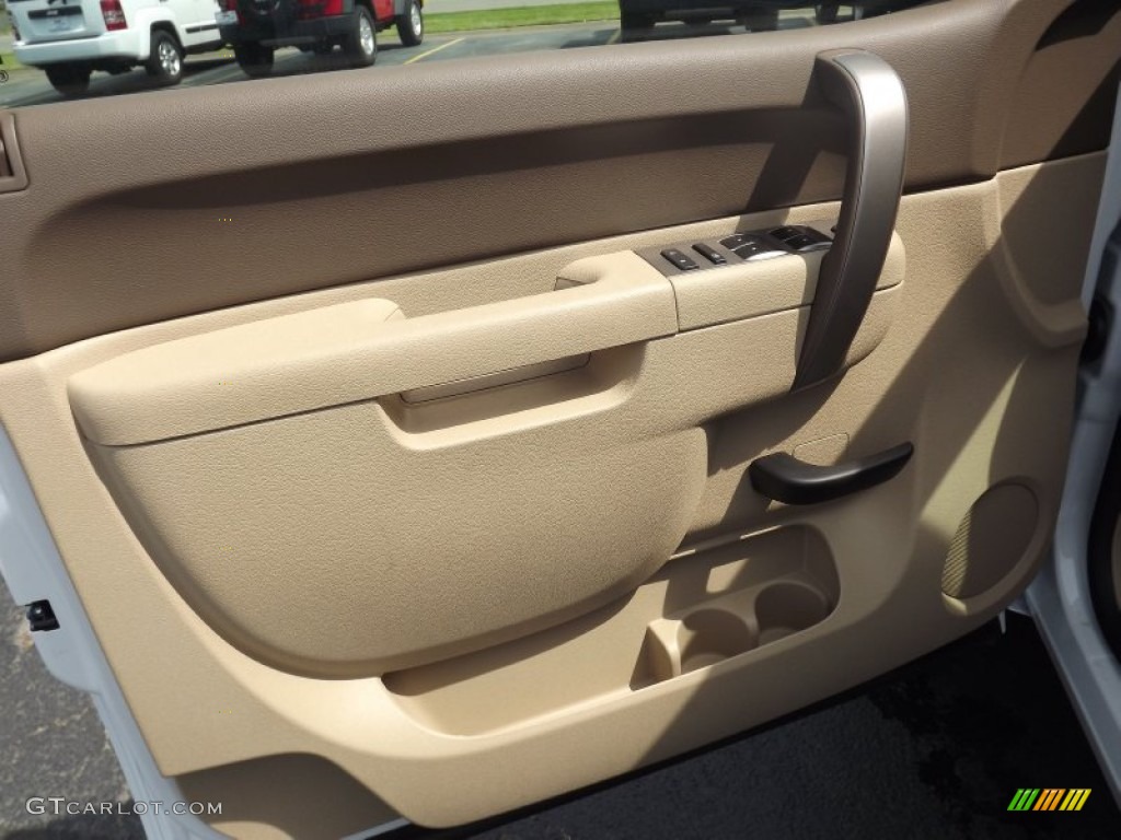 2012 Sierra 1500 SLE Crew Cab 4x4 - Summit White / Very Dark Cashmere/Light Cashmere photo #12