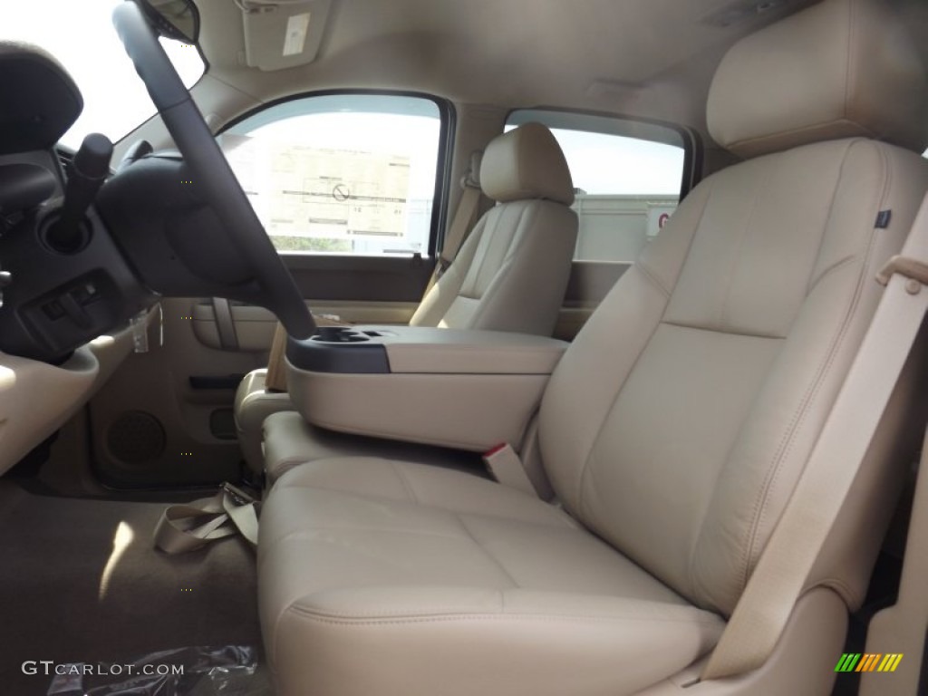 2012 Sierra 1500 SLE Crew Cab 4x4 - Summit White / Very Dark Cashmere/Light Cashmere photo #13