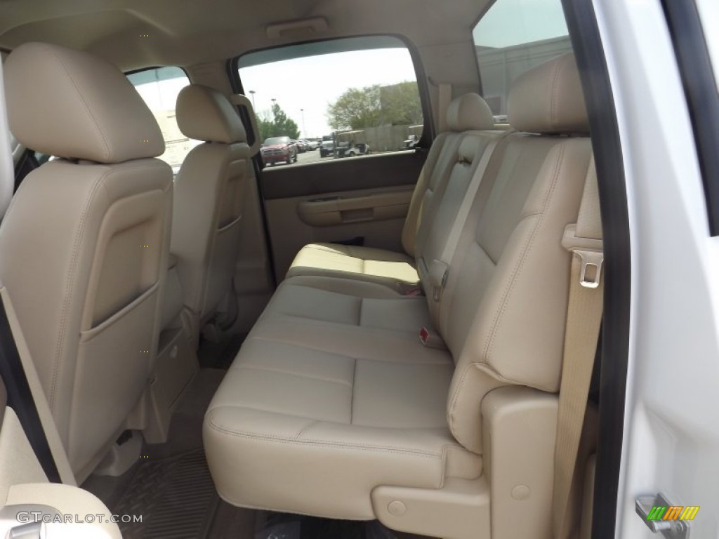 2012 Sierra 1500 SLE Crew Cab 4x4 - Summit White / Very Dark Cashmere/Light Cashmere photo #14