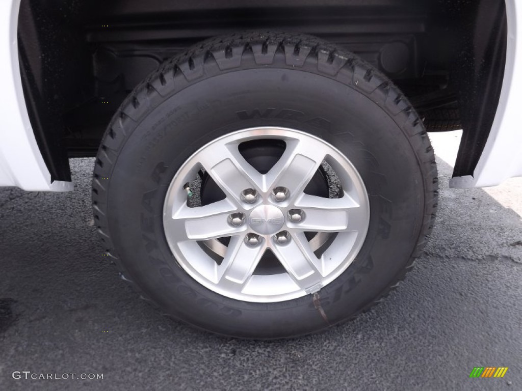 2012 Sierra 1500 SLE Crew Cab 4x4 - Summit White / Very Dark Cashmere/Light Cashmere photo #16